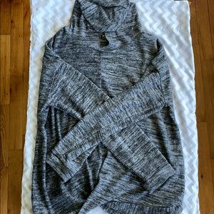 Gray hooded lounge sweater